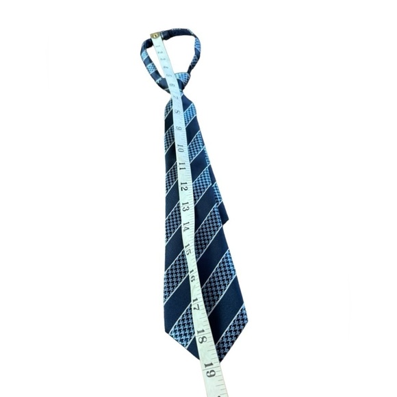 Janie and Jack Blue Stripe Adjustable Tie Child 0-3 - Picture 11 of 11